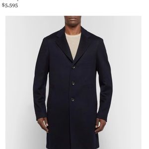 Men’s Lori Piana 100% Cashmere Black Coat